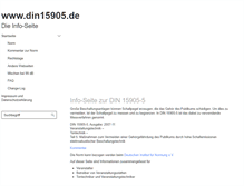 Tablet Screenshot of din15905.de